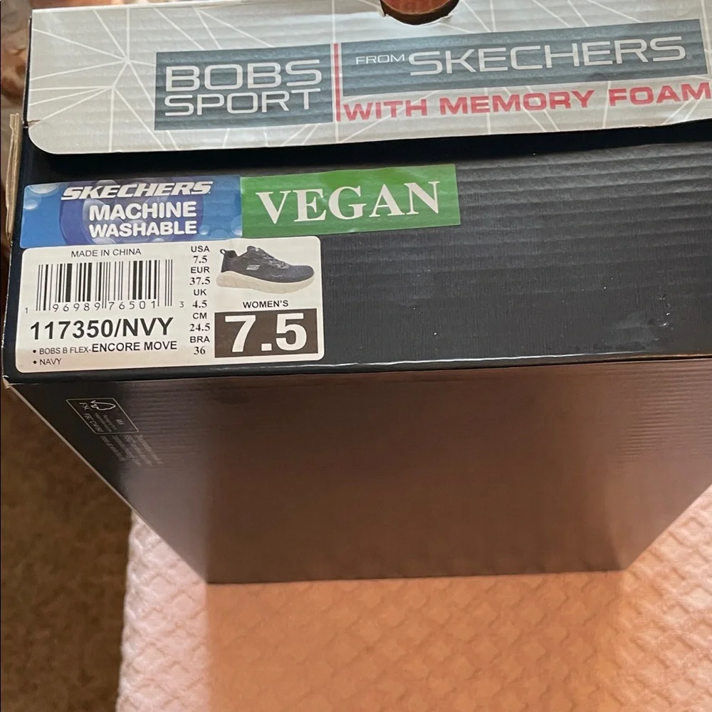 Skechers Womens  Dark Blue Sneakers Collaboration-with  Bobs Sports - Picture 10 of 12